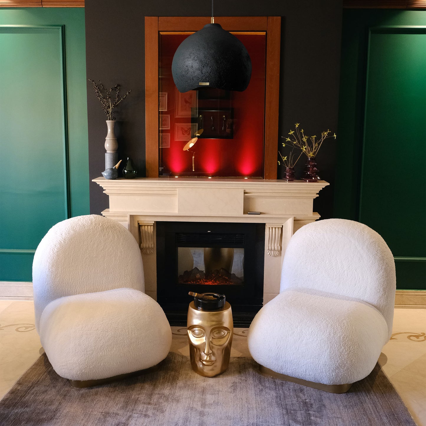 kut na kvadrat studio betonskska sjenila capsule dizajn
