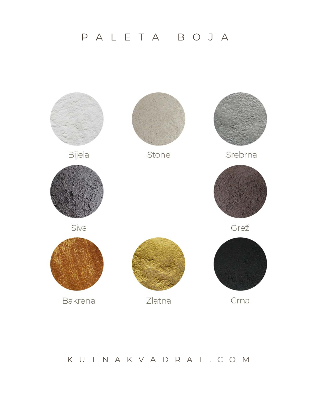 paleta boja kutnakvadrat