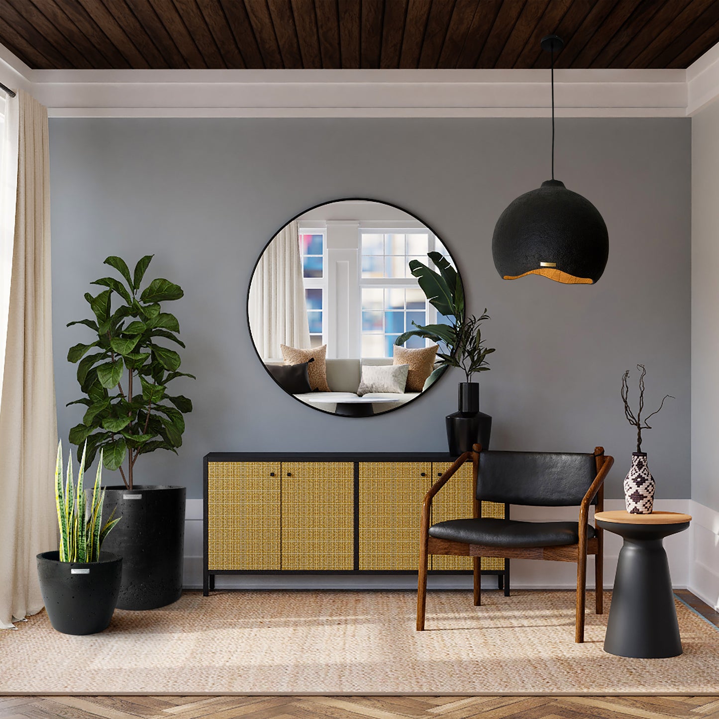 kut na kvadrat studio betonska sjenila capsule dizajn