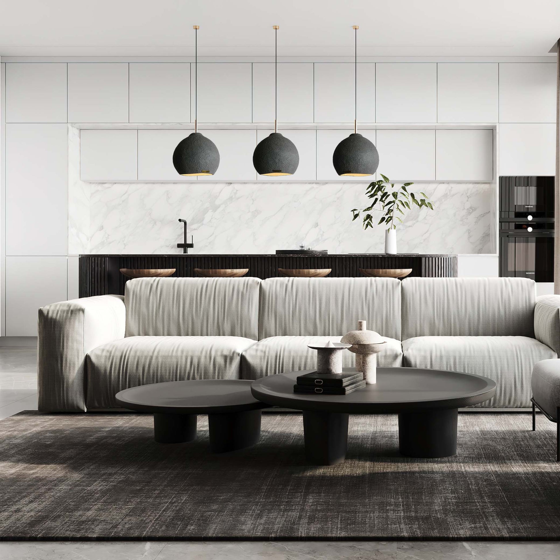 kut na kvadrat studio betonskska sjenila capsule dizajn