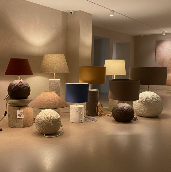 MONOLITH Collection – Concrete Floor & Table Lamps