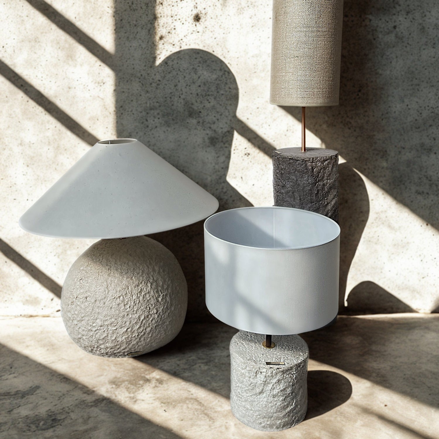 MONOLITH Collection – Concrete Floor & Table Lamps