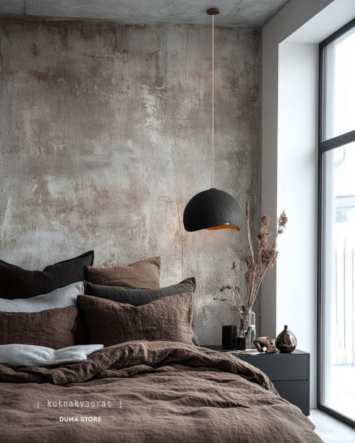 Lunar Ø50 – Handcrafted Concrete Pendant & Lighting fixture