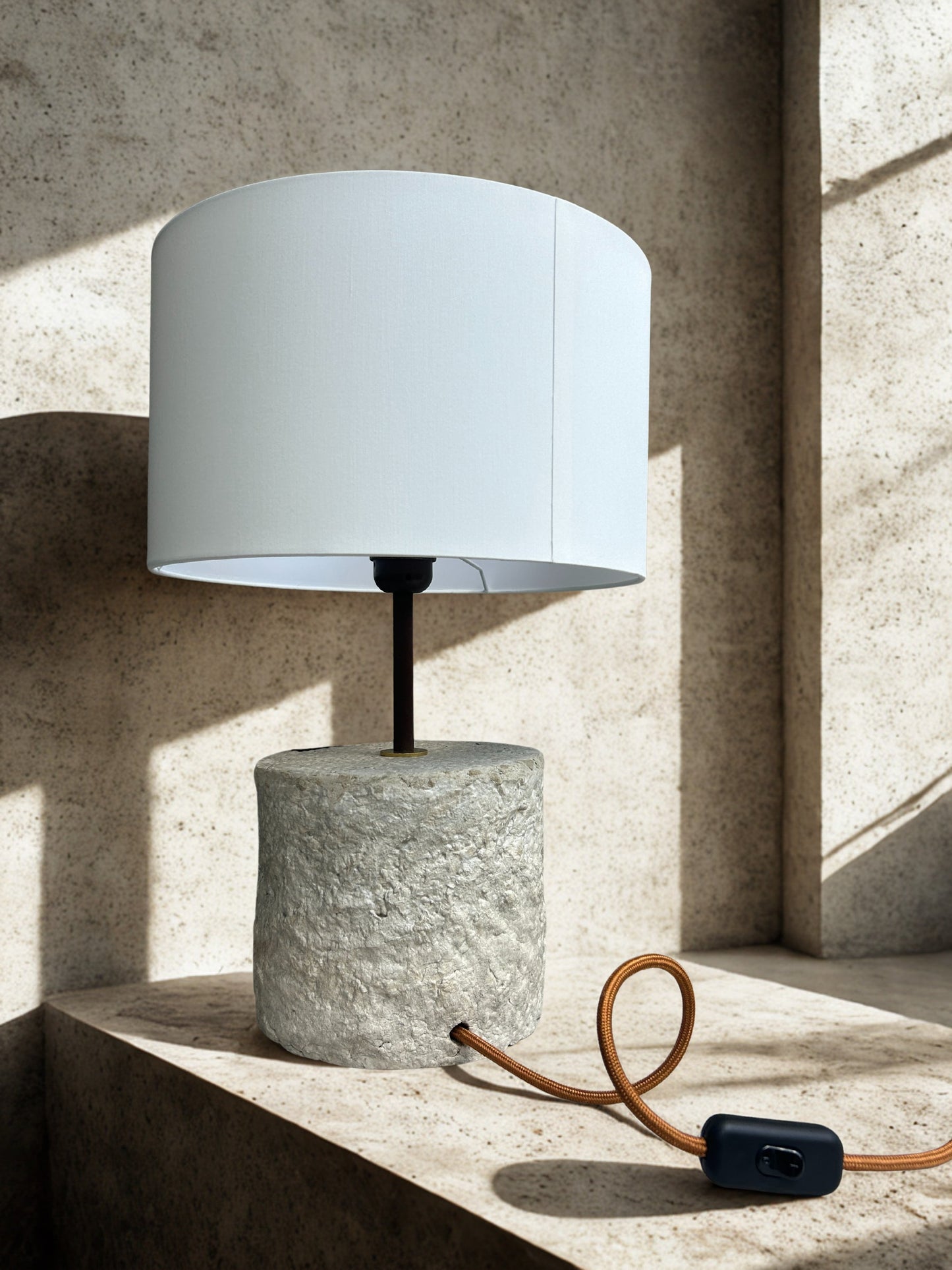 Pillar 50 – Handcrafted Concrete Table Lamp | Monolith collection