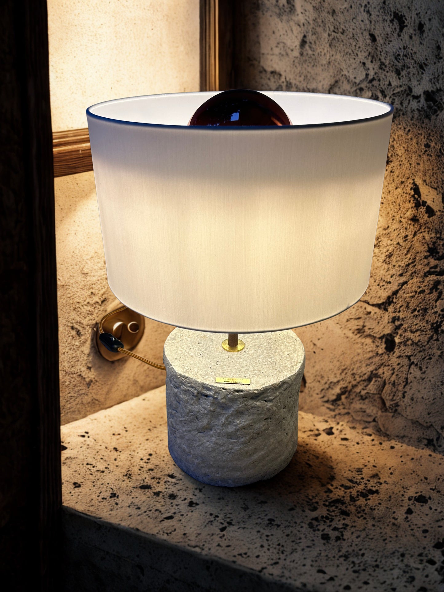 Pillar 50 – Handcrafted Concrete Table Lamp | Monolith collection