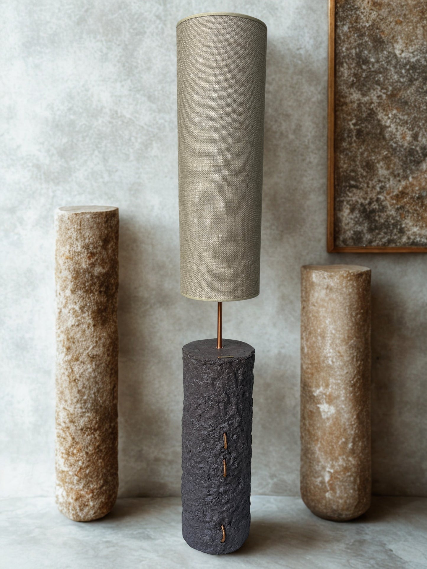 Pillar 125 – Handcrafted Concrete Table Lamp | Monolith collection