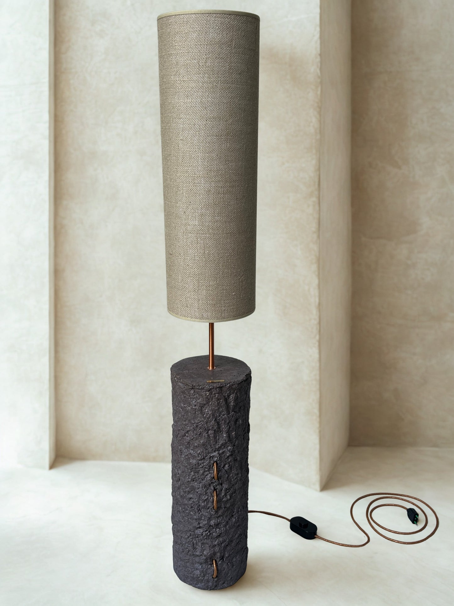 Pillar 125 – Handcrafted Concrete Table Lamp | Monolith collection