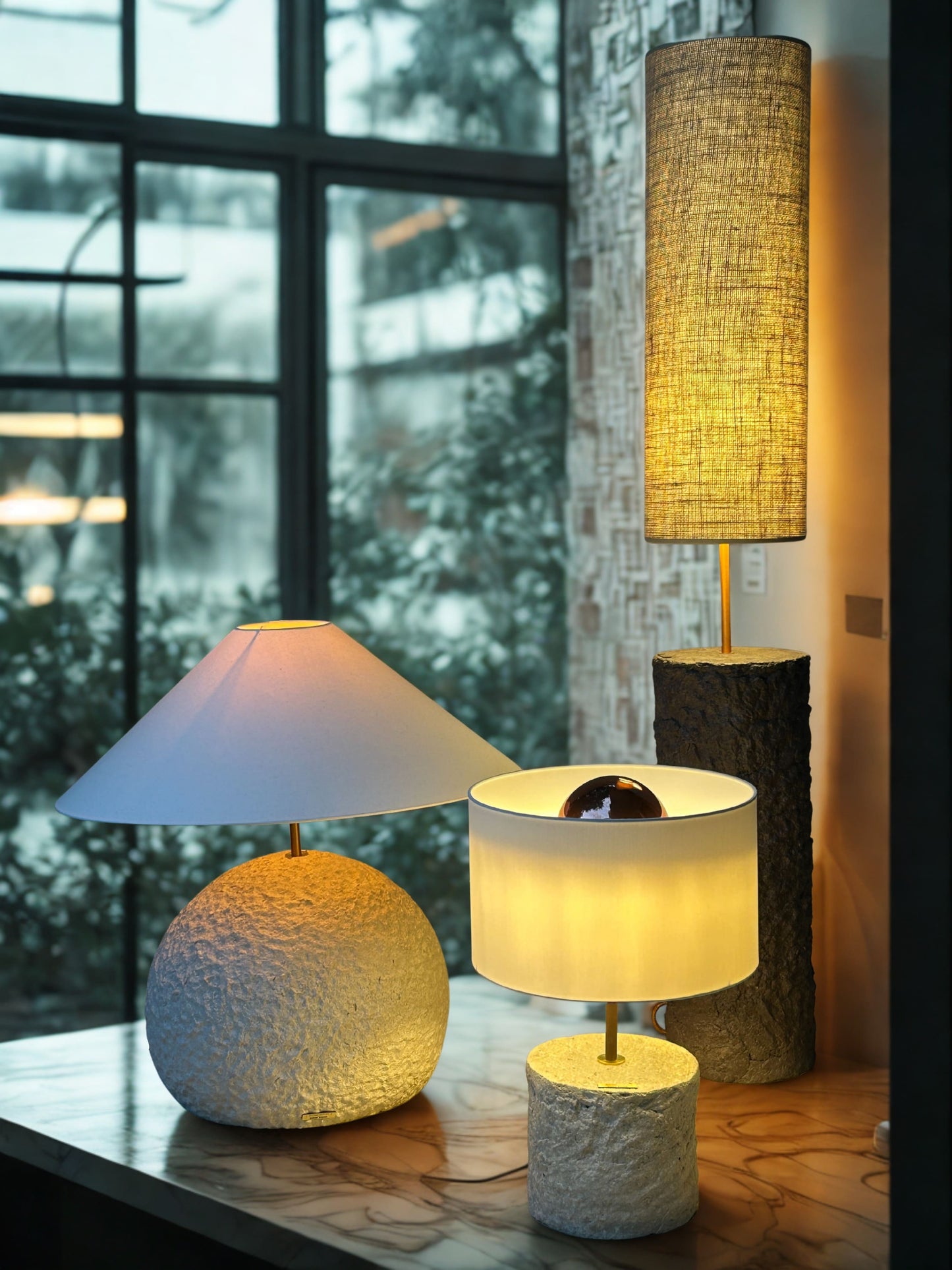Pillar 50 – Handcrafted Concrete Table Lamp | Monolith collection