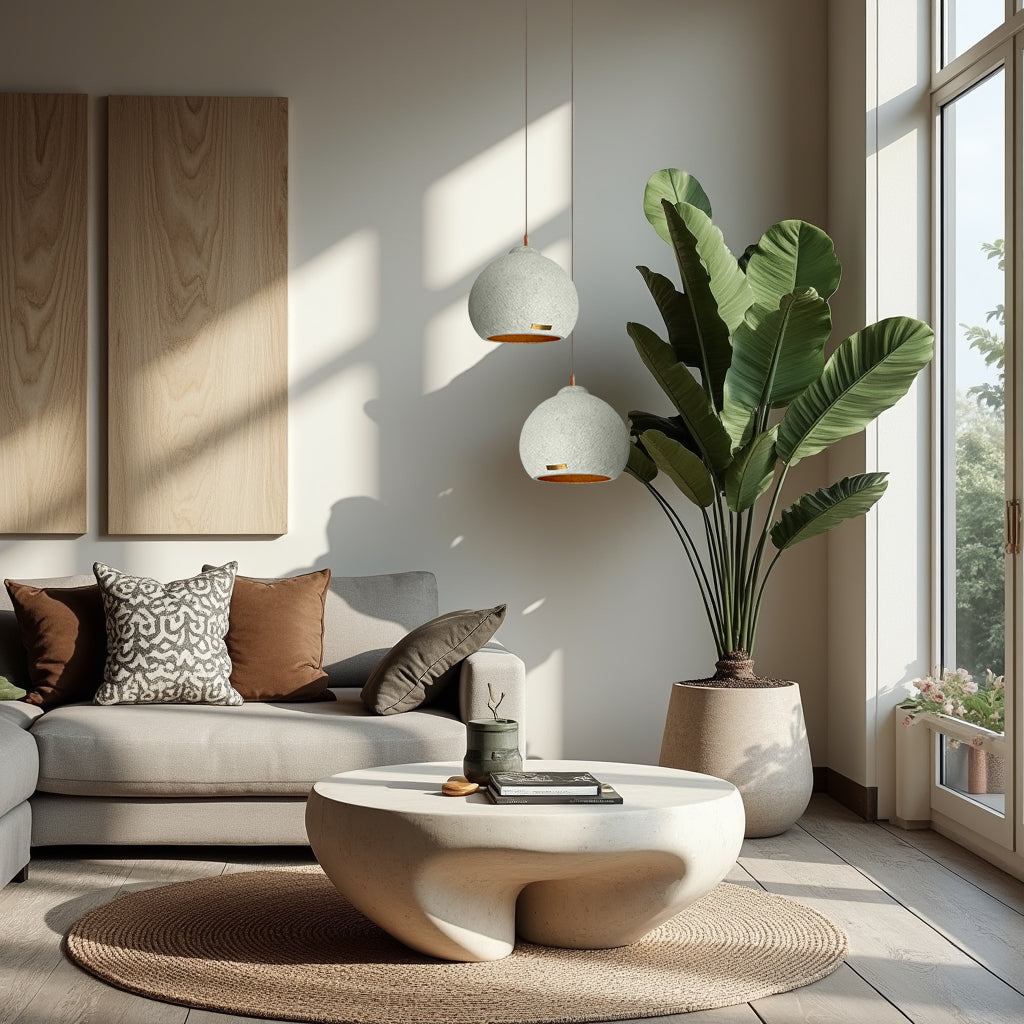 Capsule Ø25 – Handcrafted Concrete Pendant Lamp