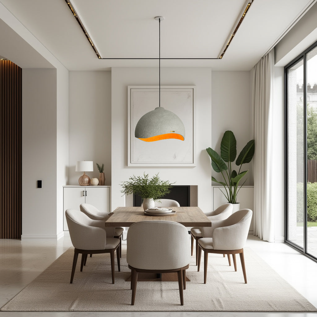 Capsule Ø50 – Large Handcrafted Concrete Pendant Lamp