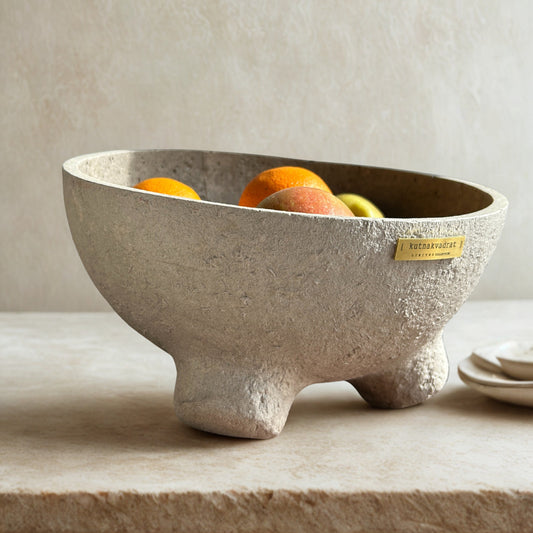 Nooli Ø25 – Handcrafted Sculptural Concrete Bowl